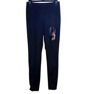 Black Graphic Leggings | Large | Afro Woman Design | 0209